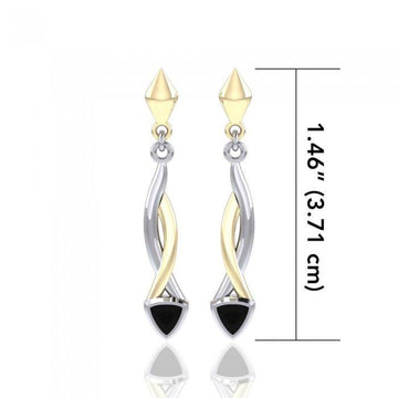 Blaque Triangle Twist Earrings MER400 - Jewelry